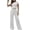 *1-Gray, variant on Women's 2 Piece Drawstring Sweatsuit Sets,Short Sleeve Crop Top and Wide Leg Pants For Women,Ladies Y2K Going Out Outfits with Pockets,Black,S-2XL