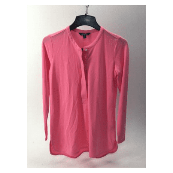 Lauren Ralph Lauren Sweater Top Womens Pink Pullover Casual Everyday Basic
