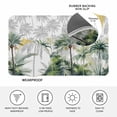 thumbnail image 3 of Summer Tropical Leaves Door Mat Indoor Outdoor, Green Botanical Palm Trees Non Slip Welcome Mat with Rubber Backing, Absorbent Fabric Front Door Mats Entryway Rug for Home Patio Entrance 24"x36", 3 of 8