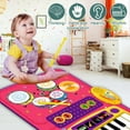 thumbnail image 5 of PRAGYM 1 Year Old Baby Gifts, Piano Mat Baby Toys for 1 Year Old Girl, 2 in 1 Toddler Music Mat with Keyboard & Drum, Early Educational Musical Toys First Birthday Gifts for 1 2 Year Old Girls & Boys, 5 of 7