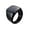 Black, variant on Trayknick Couple Ring Simple Style Hip Hop Geometric Glossy All Match Decoration Gift Men Women Square Ring Wedding Engagement Jewelry for Daily Wear