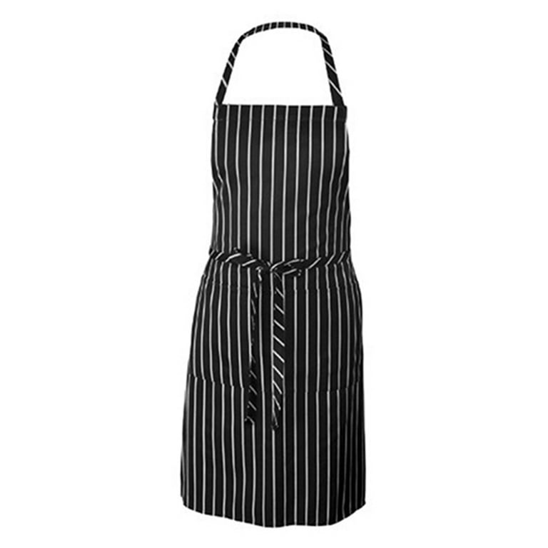 Chef Works - A100-bcs - Black Chalk Stripe English Chef Apron