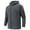 Dark Gray Hooded Athletic Jacket for Men, variant on HOOMEUMY Mens Hooded Athletic Jacket Workout Drop Shoulder Clothes Fashion 2025 Trendy Classic Solid Coat Stand Collar Design Full Zip Up Lightweight Running Sports Jacket Casual Green XL