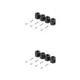 thumbnail image 4 of Tholdsy 4 piezas RC Wheel Spacer 1:10 Kit Metal Simple reemplazo modificación accesorios Hub reemplazo para SCX10 negro Negro 2piezas Tholdsy CBP197988, 4 of 5