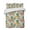 Rose Red, variant on Quilts Full Size Bedding Set, Pineapple Lightweight Quilted Comforter, Summer Nature Tropical Fruit Flowers Leaves Soft Reversible Bedspread Coverlet with Pillow Covers for All Season, 78" x 90"