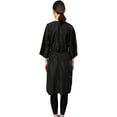 thumbnail image 3 of Perfehair Hair Salon Client Gown Robes Cape for Clients- Kimono Style, 5 Snap Closures, Black, 3 of 7