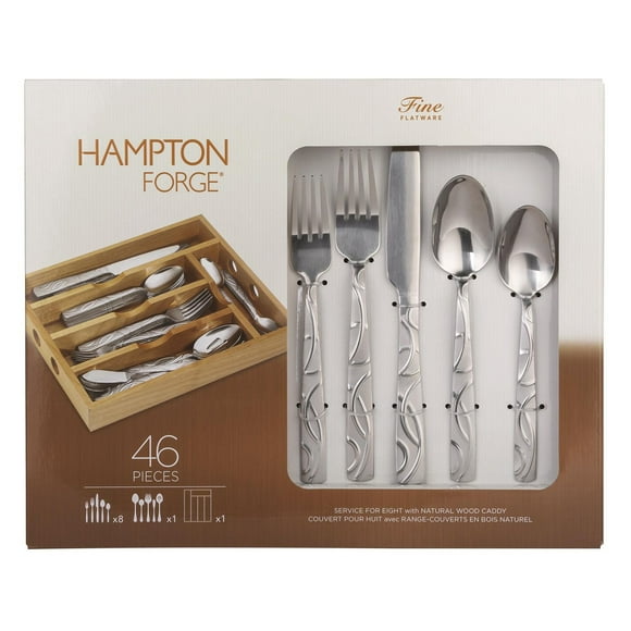 Hampton Forge Picasso Frosted Flatware Set