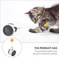 thumbnail image 4 of PAMINGONO Rotating Cat Interactive Toy Car Shaped ABS Black 1Pack for Pet, 4 of 8