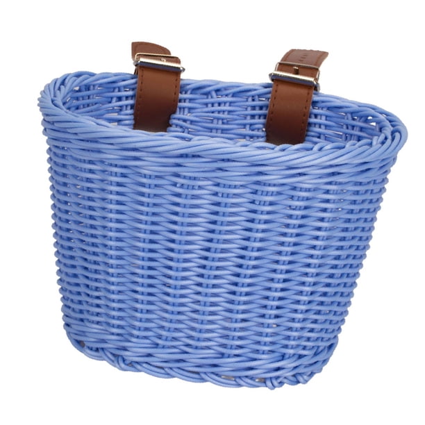 Cesta de bicicleta para niños Cesta delantera de bicicleta impermeable para niños que montan azul