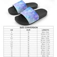 thumbnail image 2 of GZHJMY Stylish Slides for Women Men, Starry Sky with Vivid Neon Colors Soft Flexible Slip-on Sandals Slippers, 2 of 7