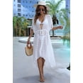 thumbnail image 4 of Traje de Baño de una Pieza Tipo Cárdigan para Mujer, de y Lunares Transparentes para Playa. Talla Única, 4 of 10