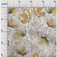 thumbnail image 1 of oneOone Cotton Jersey Yellow Fabric Flower Watercolor Diy Clothing Quilting Fabric Print Fabric By Yard 58 Inch Wide, 1 of 4