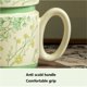 thumbnail image 4 of Taza de café con tapa, 1 juego de tazas de cerámica multicolor a prueba de polvo, capacidad de 355 ml for tazas de leche y desayuno de oficina., 4 of 5