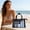Black, variant on Mesh Toiletry Bag, 7.87" x 5.51", Quick Dry Nylon Cosmetic Organizer with Handle, Sand Resistant Foldable Storage Pouch for Travel, Gym, Beach & Bathroom, Red