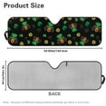 thumbnail image 7 of Uorisanigo Car Windshield Sun Shade for 1997-2018 Jeep Wrangler TJ JK JKU, Windshield Sunshade Cute Green Hat Dachshund Front Window Sun Visor, Blocks Sunlight Heat UV Rays, 7 of 7