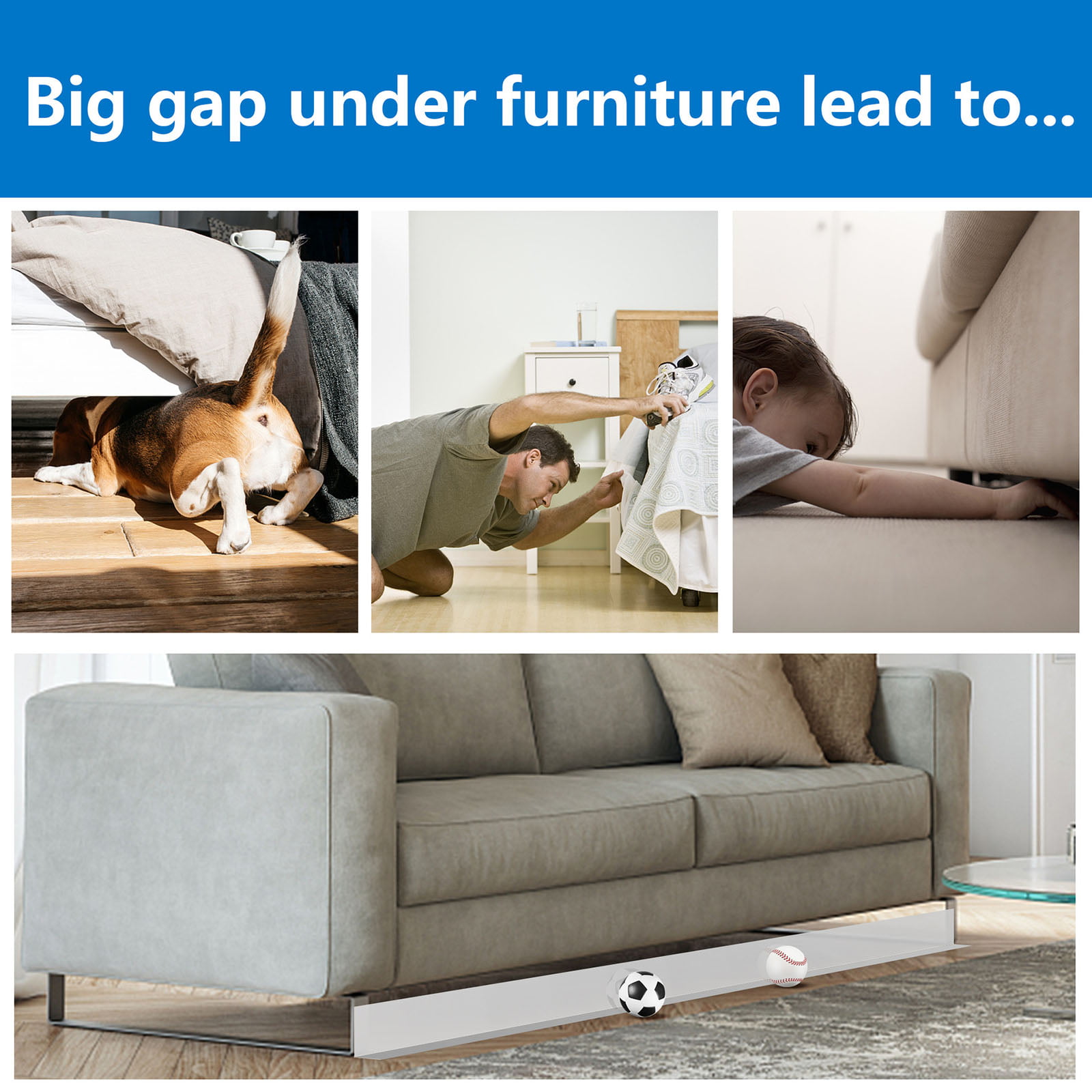 Wholesale CHGCRAFT 15m Adjustable Gap Bumper Under Couch Blocker