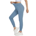 thumbnail image 2 of FEDTOSING Small Size Women's Jogging Pants High Waist Fitness Yoga Tapered Sweatpants Blue XS-S, 2 of 6
