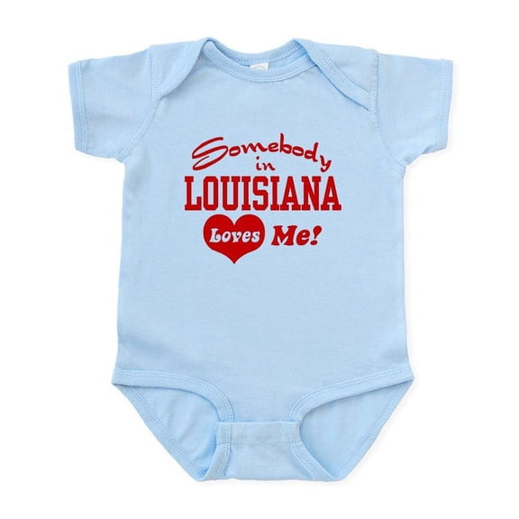 CafePress - Somebody In Louisiana Loves Me Infant Bodysuit - Baby Light Bodysuit, Size Newborn - 24 Months