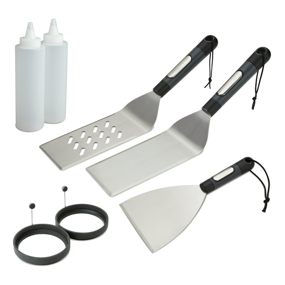 Cuisinart® 7 Piece Griddle Set Includes 2 Spatulas, 2 Squirt Bottles, 2 Silicone Egg Rings, a