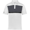 thumbnail image 4 of Holloway Sportswear L Prism Bold Polo White/Carbon 222576, 4 of 5