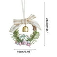 thumbnail image 2 of Xihbxyly Pequeña Corona Navideña, Decoración Invernal, Adornos de Copos de Nieve Brillantes, Accesorios para Bolsas de Regalo, Centro de Mesa Festivo, Diseño Colgante Duradero, Decoraciones Multiusos, 2 of 2