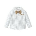 thumbnail image 4 of Toddler Boy Church Outfit Suspenders Toddler Boy Outfit Boy Suit Boy Dress Shirt with Bowtie/Suspender Pants Gentleman Wedding Outfits 1-10 Years, 4 of 8