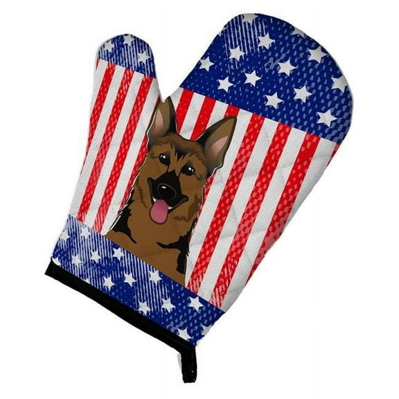 American Flag & German Shepherd Oven Mitt