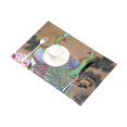 thumbnail image 2 of BSDHOME Napperons de Table de Cuisine Paon pour Table à Manger 12x18 Pouces, 2 of 4