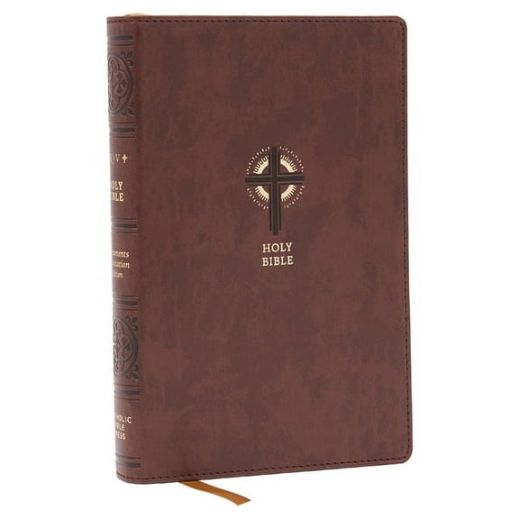 Nrsvce Sacraments of Initiation Catholic Bible, Brown Leathersoft, Comfort Print, (Hardcover)