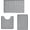 Ashy Grey, variant on General Grey Bathroom Rugs, Ultra Absorbent Non-Slip Memory Foam Bath Rugs, Washable Bedroom mats,Soft Velvet Bath Mats,Easier to Dry for Bathroom Floor Rugs