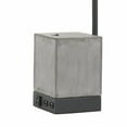 thumbnail image 4 of 60 Watt Metal Table Lamp with Cement Block Body, Black and Gray- Saltoro Sherpi, 4 of 5