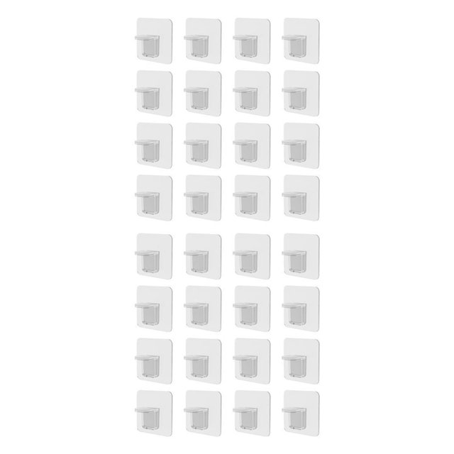 Cateissary Soportes de estante Autoadhesivo Extraíble Traceless Rack Clavijas Partición Gancho Soportes Gabinete de pared Baño Dormitorio No.05 2piezas