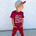 thumbnail image 6 of Coerni Happy 100 Days of School Shirt for Boys Girls Toddler Kids Letter Graphic Kindergarten Short Sleeve Tees Crewneck Tops, 6 of 8