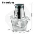 thumbnail image 3 of Procesador de Alimentos You 800W 4 Cuchillas Vidrio 2L Xtellar plateado, 3 of 4