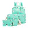 thumbnail image 2 of Bsvklp 3 Uds 2017 Nueva Mochila Para Mujer, Bonita Mochila Escolar Con Estampado De Conejito Para Niñas (Verde)-151298,04 Bsvklp Para estrenar, 2 of 8