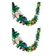 thumbnail image 1 of KAKOWELY 2 banderines de flores hawaianas, divertidos y coloridos, con flores de papel colgantes para fiestas, festivales y reuniones (colores surtidos)., 1 of 4