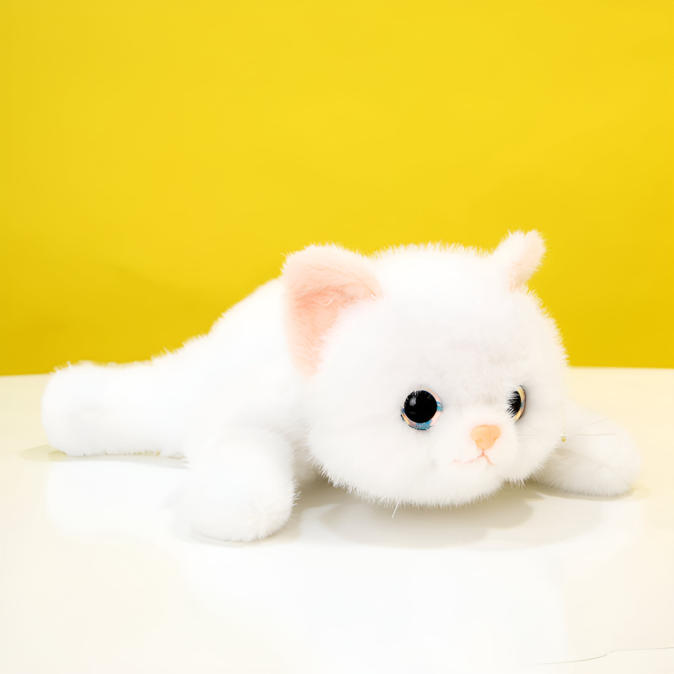 CYFW Weighted Cat Stuffed Animals 0.6 Lbs Cute Realistic Plush Toys 11.8 Inch Soft Plushies Gifts for Kids,Birthday Christmas for Kids,Boys,Girls,Adults