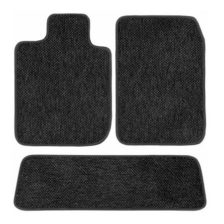 GGBAILEY Tesla Model 3 Charcoal All-Weather Textile™ Car Mats, Custom Fit for 2018, 2019 - Driver, Passenger & Rear Carpet Car