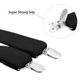 thumbnail image 3 of Buyless Fashion Suspenders for Men - 48" Elastic Adjustable Straps 1 1/4" - X Back - 5104-Black, 3 of 7