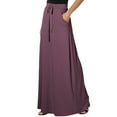 thumbnail image 3 of YUEJUIR Long Skirts For Women Spring And Autumn City Leisure Skirt Ladies Solid Color Drawstring Skirt A Line Skirt Boho Skirt (Red,XXXL), 3 of 6