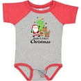 thumbnail image 3 of Inktastic Baby's 1st Christmas with Santa Reindeer and Tree Boys or Girls Baby Bodysuit, 3 of 5