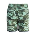 thumbnail image 4 of Goindgs Cargo Shorts for Women Plus Size Womens Camouflage Denim Shorts Comfy Athletic Shorts Elastic Casual Summer Shorts Gym High Waist Running Short Pants Z04-Green S, 4 of 5