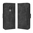 thumbnail image 1 of Case for Nokia C21 Cover Adjustable Detachable Card Holder Magnetic closure Leather Wallet Case - Black, 1 of 5