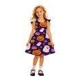 thumbnail image 5 of Kids Halloween Dress Long Sleeve Cute Print Tulle Dresses Casual Lace Soft Holiday Party Fall Winter Outfit, 5 of 5