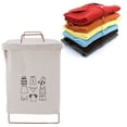 thumbnail image 1 of Cesta De Lavandería Plegable De Gran Capacidad, Tela De Lino De Algodón, Marco De Hierro, Uso Multiusos, Impermeable Para Baños Y Dormitorios, 1 of 7