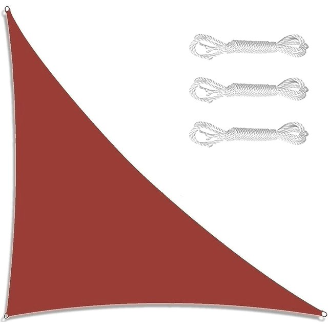 Shade Sails Waterproof Heavy Duty 13' X13' X19', Right Triangle Canopy Waterproof, Waterproof Sun Shade Sail Rectangle Canopy, for Outdoor Facility and Activities