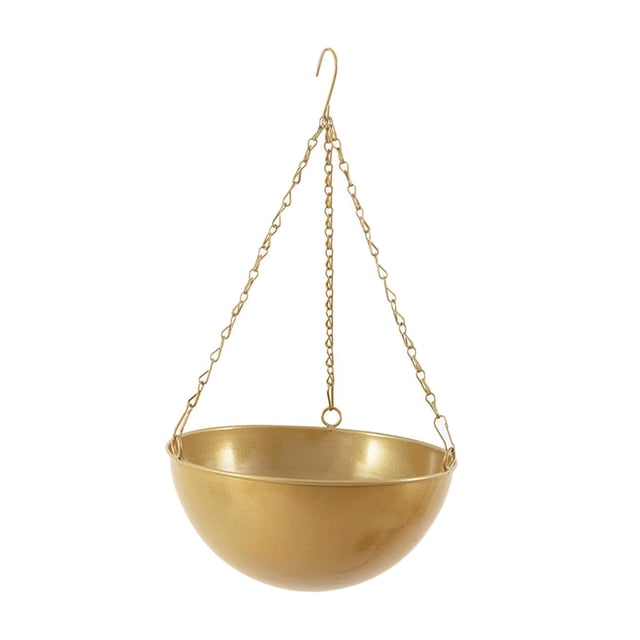 Hanging Flower Pot Container Flower Pot Plant Holder for Pot Hanging Golden Big
