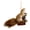 Brown, variant on ZLBDYG 2025 Cute Squirrel Stuffed Animal Christmas Tree Ornament - 9 Styles Plush Squirrel Pendant Hanging Decor for Holiday Home Desktop Decoration and Festive Gift Idea
