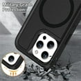 thumbnail image 6 of For iPhone 16 Plus Life Waterproof Rugged MagSafe Magnetic Phone Case,Black,For iPhone 16 Plus, 6 of 8