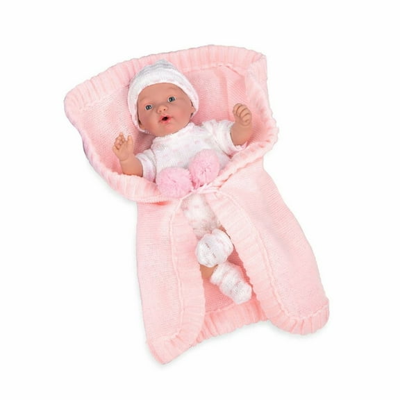 Munecas Arias - Elegance Doll Crying Hanne With Blanket, Pink
